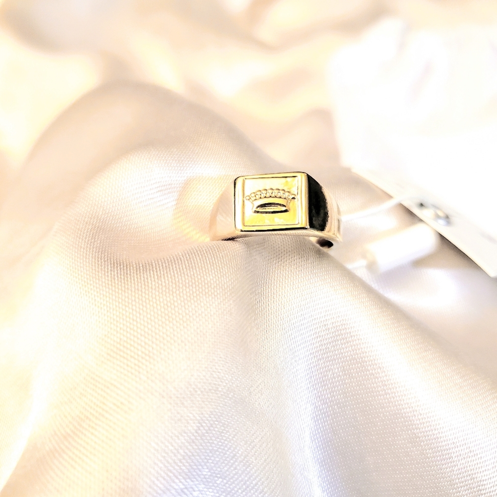 💍 Other Stories Crown Square Signet Ring 💍 - Picture 3 of 5